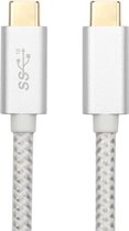 USB-C / Type-C Male naar USB-C / Type-C Male Full-functionele datakabel, kabellengte: 1m