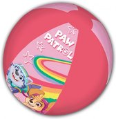 strandbal Paw Patrol junior 45 cm roze/donkerroze