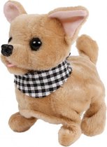 knuffel Chihuahua junior 15,5 cm pluche bruin