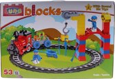 Blocks bouwset Trein met geluid 53-delig