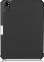Case2go - Tablet hoes geschikt voor Apple iPad Mini 6 (2021) - 8.3 inch - Tri-Fold Book Case - Apple Pencil Houder - Zwart