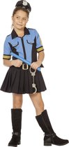 Wilbers & Wilbers - Politie & Detective Kostuum - Dappere Doortje Politie Blauw - Meisje - Blauw - Maat 176 - Carnavalskleding - Verkleedkleding