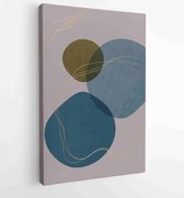 Canvas schilderij - Design for print, cover, wallpaper, Minimal and natural wall art. Vector illustration. 1 -    – 1843764727 - 40-30 Vertical