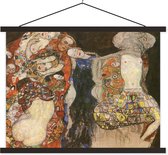 Porte-affiche avec affiche - Affiche scolaire - Peindre la mariée - Gustav Klimt - 40x30 cm - Lattes noires