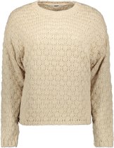 Jacqueline de Yong Trui Jdyboble Life L/s Pullover Knt 15243051 Cement Dames Maat - L