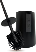 DOCH Siliconen Toiletborstel met Houder - Zwart - Wc borstel - Vrijstaand