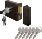 Lips oplegslot 1753-1 DIN LINKS met 6 sleutels - Draairichting 1 - Doornmaat 50mm - vaste buitencilinder