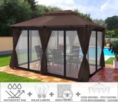 El Jardin - Partytent - 4x3 - Waterdicht Dak - Wanden - Bruin Paviljoen
