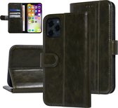 UNIQ Accessory Telefoonhoesje voor Apple iPhone 11 Pro Max, Groen, Book Case, Kunstleer, Uitstekende Bescherming