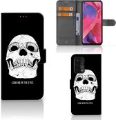 Bookcase OPPO A54 5G | A74 5G | A93 5G GSM Hoesje Skull Eyes