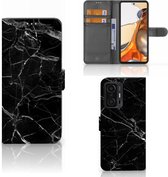 Telefoonhoesje Xiaomi 11T | 11T Pro Wallet Book Case Vaderdag Cadeau Marmer Zwart