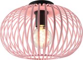 Olucia Lieve - Plafondlamp - Zwart/Roze - E27