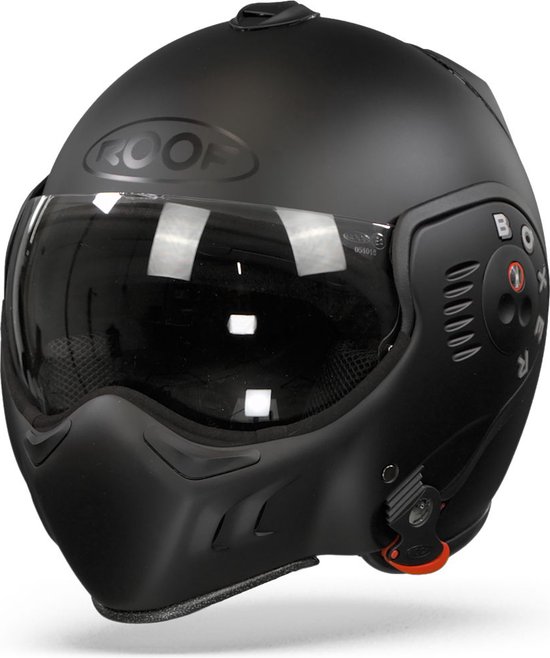 ROOF Boxer V8 Full Zwart Systeemhelm - Motorhelm - Maat XL | bol.com