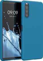 kwmobile telefoonhoesje geschikt voor Sony Xperia 10 III - Hoesje voor smartphone - Back cover in Caribisch blauw
