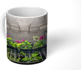 Mok - Fleurig balkon - 350 ML - Beker