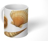 Mok - Schelp - Wit - Zee - 350 ML - Beker