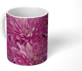 Mok - Bloeiende roze chrysant - 350 ML - Beker