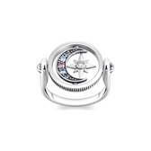 Thomas Sabo Dames-Damesring 925 Zilver Glazen blok  54 Zilver 32019566