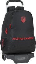 Schoolrugzak met Wielen Atlético Madrid Zwart