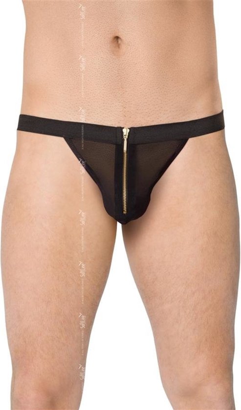 Collection SoftLine - String sexy transparent pour homme avec fermeture  noire sur le... | bol