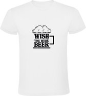 Wish You Were Beer | Heren T-shirt | Wit | Wensen | Dromen | Fantasie | Bier | Drank | Kroeg | Feest | Festival