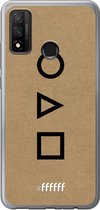 Huawei P Smart (2020) Hoesje Transparant TPU Case - Octopus Spel Symbols #ffffff