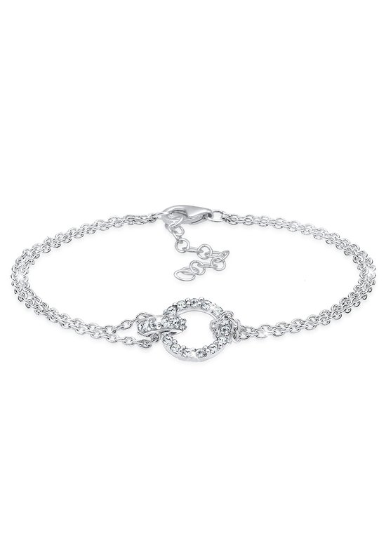 Bracelets pour dames Elli Cercle pour dames étincelant Elegant avec des cristaux en Argent sterling 925