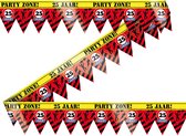 Paperdreams - Party lint verkeersbord 25 jaar