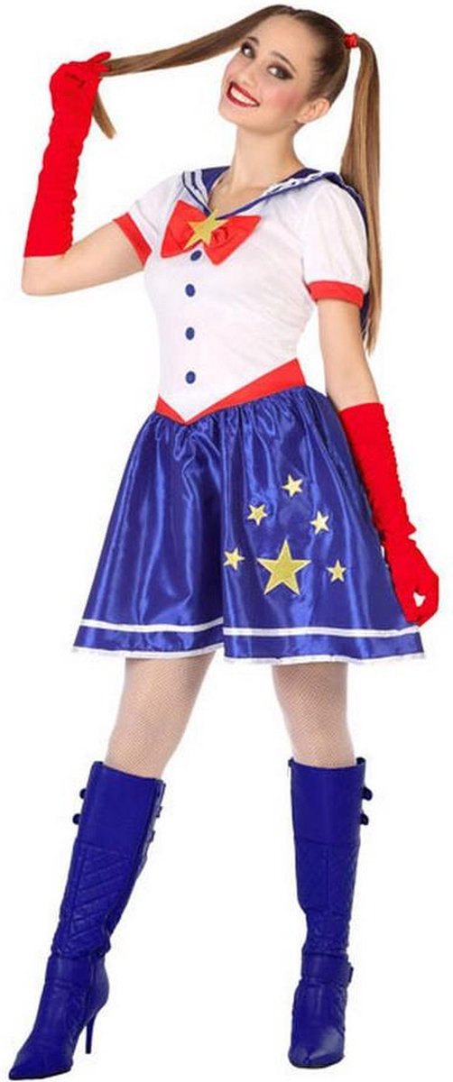 Atosa Anime Manga Schoolmeisjeskostuum Blauw XS-S