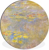 WallCircle - Wandcirkel - Muurcirkel - Waterlelies - Claude Monet - Aluminium - Dibond - ⌀ 90 cm - Binnen en Buiten