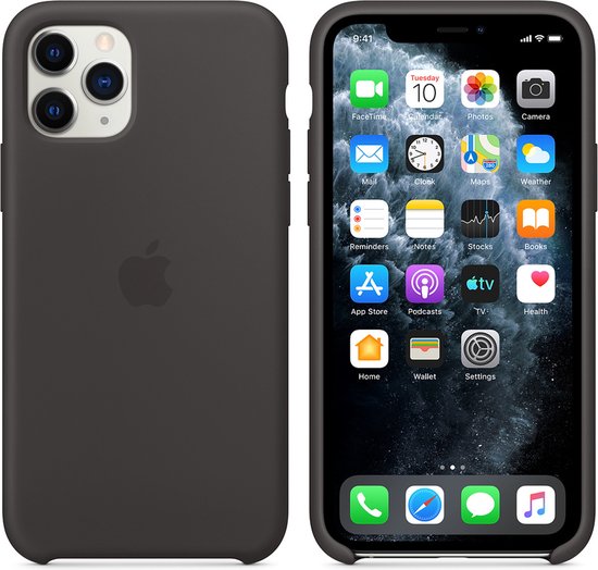 Apple - Siliconen Hoesje - iPhone 11 Pro - Zwart