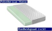 Caravan -  1-Persoons Matras -Polyether SG40 - 25 CM - Zacht ligcomfort - 70x190/25