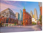Het verlaten centrum van Toronto in Ontario bij twilight  - Foto op Canvas - 150 x 100 cm