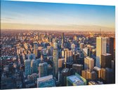 Skyline en Business Center van Toronto vanuit de lucht - Foto op Canvas - 90 x 60 cm