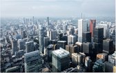 Luchtfoto van de moderne wolkenkrabbers in Toronto - Foto op Forex - 90 x 60 cm