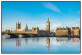 Big Ben en het Westminster parlement in zomers Londen - Foto op Akoestisch paneel - 90 x 60 cm