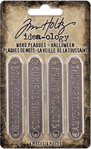 Idea-ology Tim Holtz Halloween Word Plaques (TH94164)