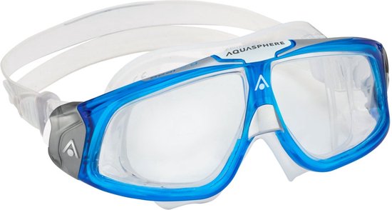 Aquasphere Seal 2.0 – Zwembril – Volwassenen – Clear Lens – Blauw/Wit