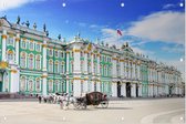 Het Winterpaleis van de Hermitage in Sint-Petersburg - Foto op Tuinposter - 120 x 80 cm