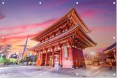 De klassieke Boeddhistische tempel Sensoji-ji in Tokio  - Foto op Tuinposter - 150 x 100 cm