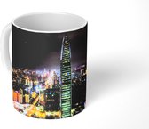 Mok - Shenzhen verlicht in de nacht - 350 ML - Beker