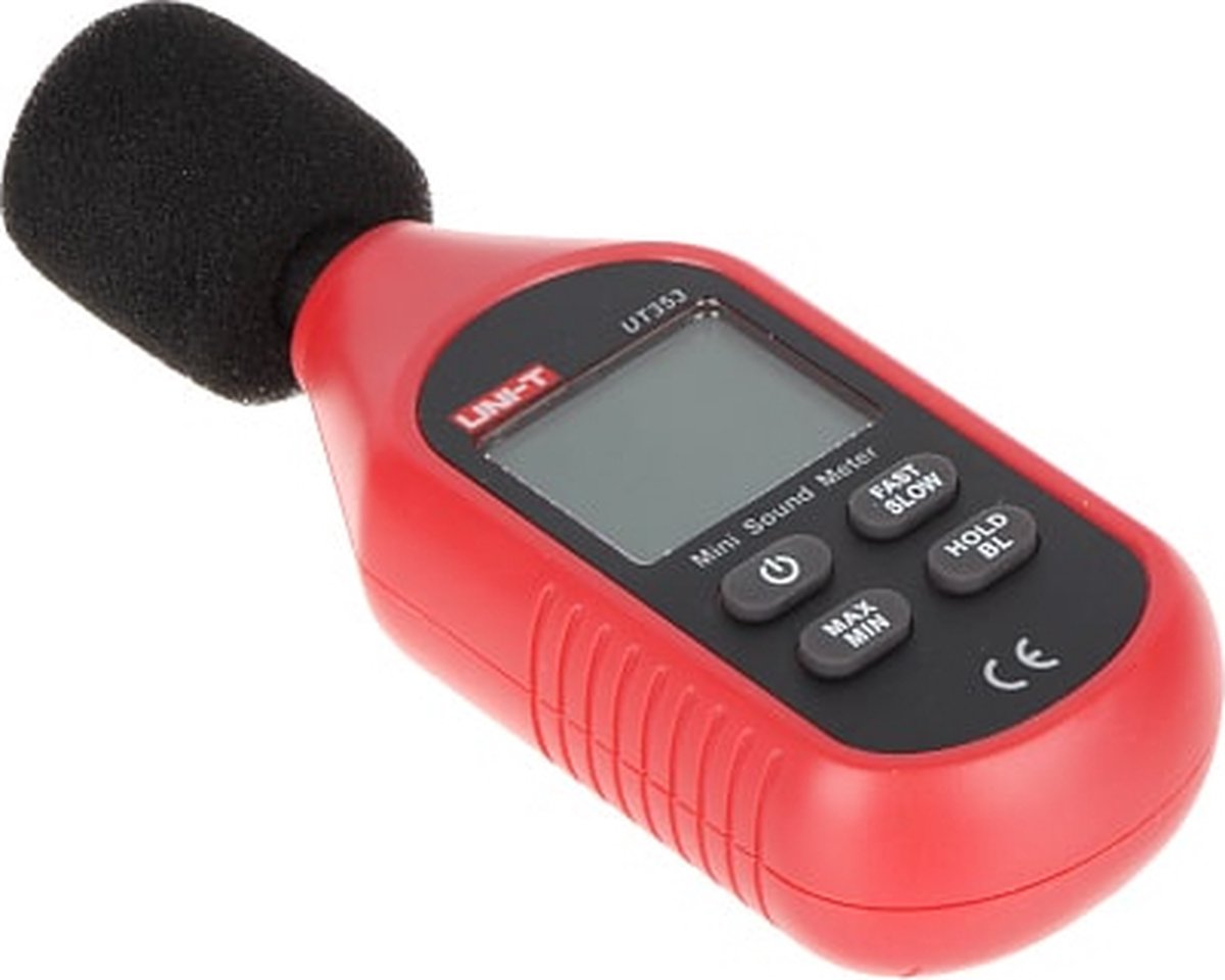 UNI-T UT353 geluid decibel meter met condensator microfoon en LCD display - UNI-T