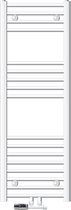 Bol.com Badkamer radiator middenaansluiting 400x1200 mm wit gebogen met muuraansluitset LuxeBath aanbieding