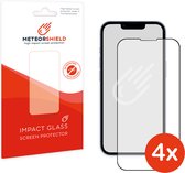 4 pièces : Protecteur d'écran Meteorshield iPhone 13 Pro Max - Plein écran