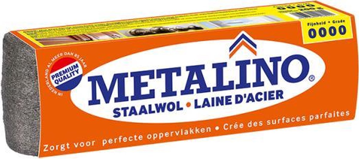 Metalino Staalwol 0000 - 200 gram - Metalino