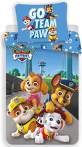 PAW Patrol Go Team Paw dekbedovertrek - Eenpersoons - 140 x 200 cm - Katoen