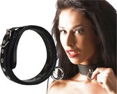 Verstelbare Lederen Halsband - BDSM - Bondage