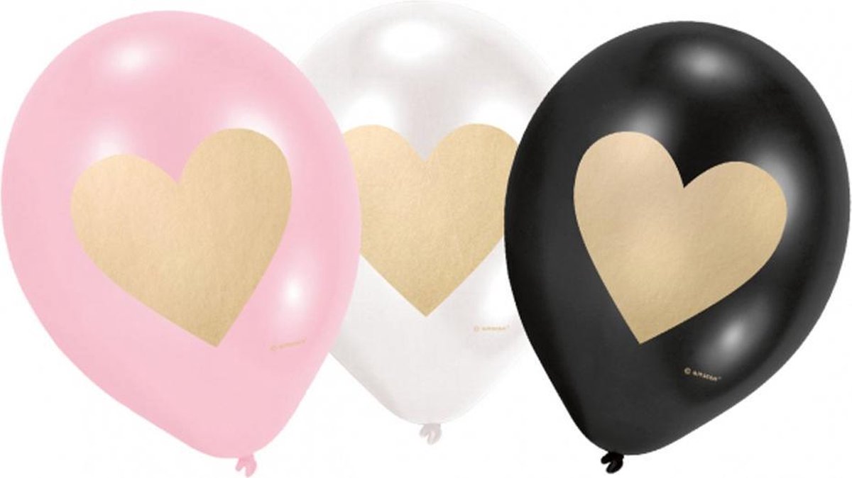 Amscan - 6 Latex Balloons Everyday Love