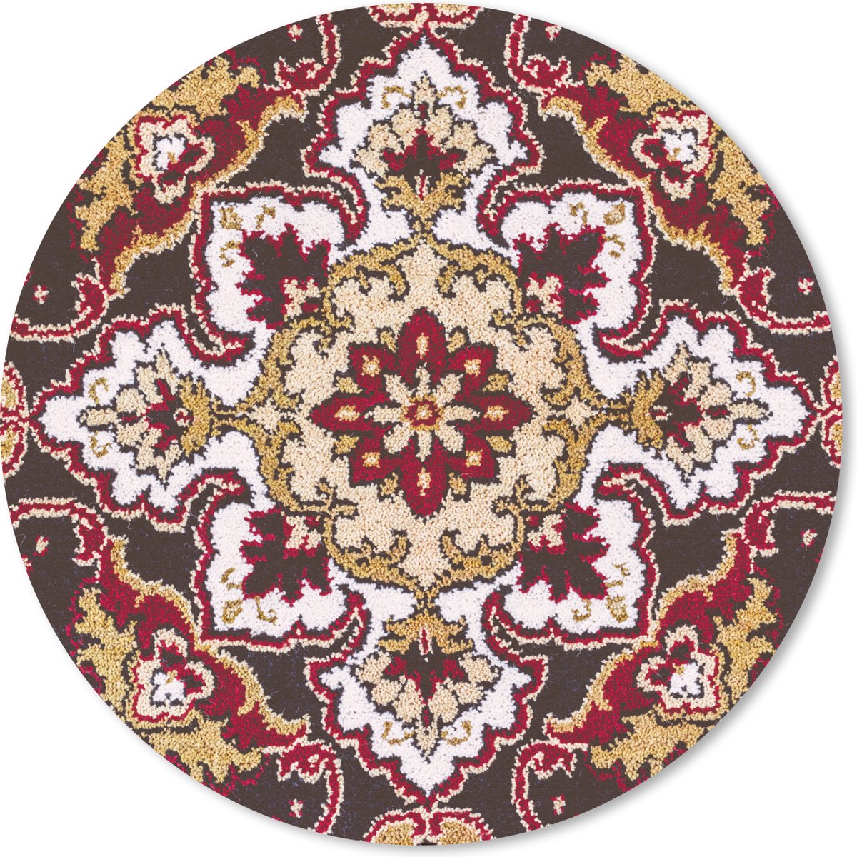 Muismat rond 20x20 cm - Mousepad Perzisch Tapijt - Kleed - Mandala - Ronde muismatten