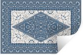 Stickers muraux - Tapis - Tapis Persan - Blauw - 30x20 cm - Film Adhésif